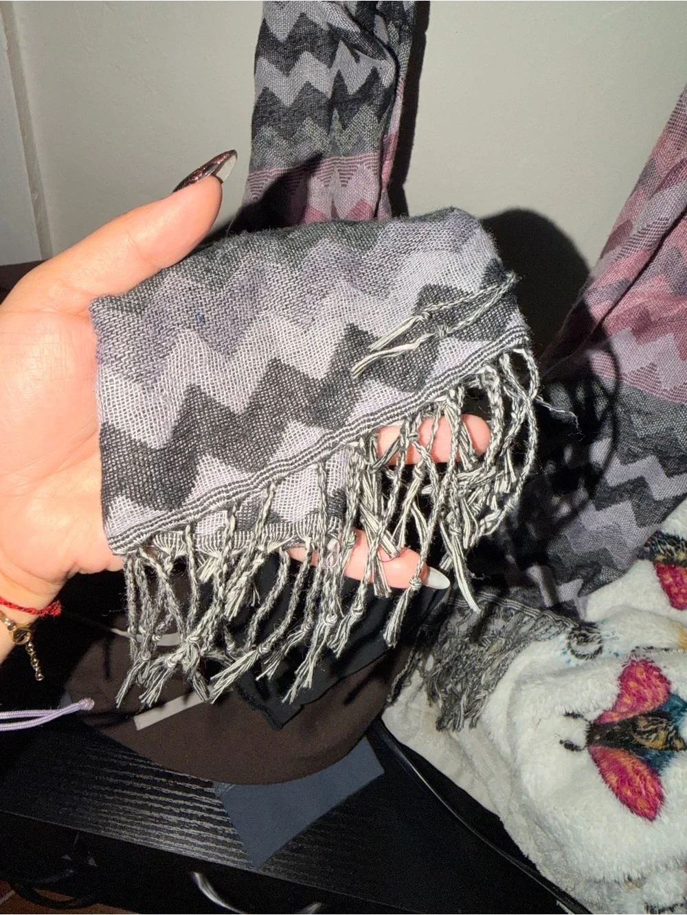 chevron pattern scarf